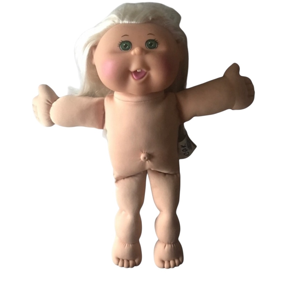 CABBAGE PATCH KIDS Vintage Rare Platinum Blonde Green Eyes Xavier Roberts Doll